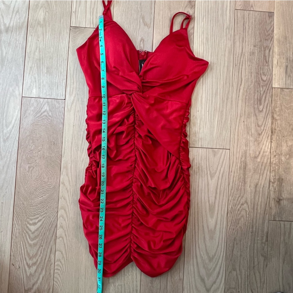 Entry Red Mini Dress - Picture 11 of 12